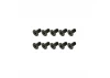 Steel Countersunk Hex Screws M4 x 8 (10)