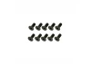 Steel Countersunk Hex Screws M4 x 10 (10)