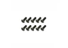 Steel Countersunk Hex Screws M4 x 12 (10)
