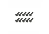 Steel Fl Caphead Hex Screws M3 x 12 (10)