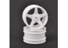 JConcepts 2.2 5 Spoke Rear White Wheels - CAT XLS - 8mm Castle Fitting (2)