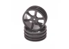 JC 6 Spoke 2.2 4WD Front Black Wheel CAT 2K (2)