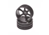 JC 6 Spoke 2.2 4WD Front Black Wheel CAT 2K (2)