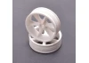 JC 6 Spoke 2.2 2WD Front White Wheel Cougar 2K (2)