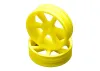JC 6 Spoke 2.2 2WD Front Yellow Wheel Cougar 2K (2)