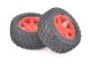 Spider Rear Tyre & Wheel Set - Red
