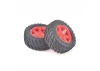 Spider Rear Tyre & Wheel Set - Red