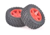 Spider Rear Tyre & Wheel Set - Red