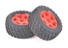 Spider Front Tyre & Wheel Set - Red