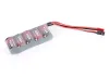 EP Super Duty 1600mAh 6V Receiver Straight Pack - Dual Lead