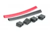 T Connector; Black Sockets - (4)