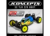 J Concepts S2 - TLR 22X Body w/ Carpet / Turf / Dirt Wing LW