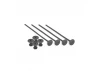 1:10 Off-Road Tire Stick - 4 Tires Black - 4pc