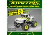 J Concepts Tribute BX Wheel White 4pc (Fits - 4146 Renegade)