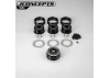 J Concepts Ultra - 2.0 12 Spoke Crawler Wheel Black - 4pc