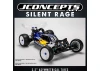 J Concepts Silent Rage Silver 2.2 Rear Asymmetrical Tire