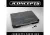 J Concepts Parts Box Black / Grey (14.5 x 11 x 2.37 inch)