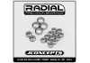J Concepts RC10B7 Radial Ceramic Primary Bearing Set - 18pc