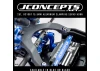 J Concepts 25T RC10B7 15.5mm Alloy Clamping Servo Horn - Blue