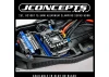 J Concepts RC10B7 Aluminium Electronics Plate 12.3g - Black