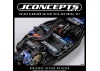 J Concepts RC10B7 Aluminium Battery Hold and Swing Set - Blue