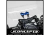 J Concepts RC10B7 Aluminium 1 Piece Rear Wing Button - Blue