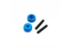 J Concepts 4/40 Thumb Nuts w/ Set Screw, 2pc – Blue