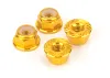 M4 Alloy Serrated Nyloc Nuts - Gold (4)