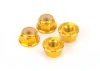 M4 Alloy Serrated Nyloc Nuts - Gold (4)