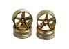 Wheel; 5 sp 25mm +5mm - Gold (2) (4)
