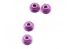 M4 Nylock Flanged Wheel Nut - Purple Alloy (4)