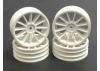 SST 12 Spoke Touring Car Wheels - 20mm Wide - White - Set Of 4