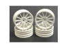 SST 12 Spoke Touring Car Wheels - 20mm Wide - White - Set Of 4