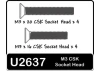 Schumacher Speed Pack - Hex M3X16+20+25mm Countersunk