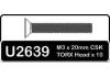 Speed Pack - Torx M3x20mm Countersunk Head