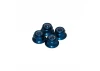 M4 Nylock Flanged Wheel Nut - Blue Alloy (4)