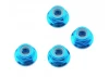 M4 Nylock Flanged Wheel Nut - Blue Alloy (4)