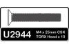 Speed Pack - Torx M4x25 Countersunk