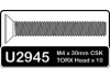 Speed Pack - Hi Tensile M4x30 Countersunk