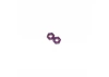 Purple Alloy Wheel Hex; Grooveless (2)