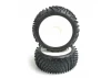 Schumacher Yellow Spiral 1:8 Pre Mounted Tyres - 1 Pair
