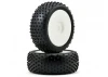 Schumacher Yellow Mini Spike 1:8 Pre Mounted Tyres - 1 Pair