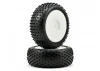 Schumacher Silver Mini Spike 1:8 Pre Mounted Tyres - 1 Pair
