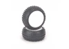 Schumacher Mini Spike 2 Tyres - Yellow - Pre Glued on 1:10 Rear Buggy Wheels (2)