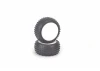 Schumacher Mini Spike 2 Tyres - Yellow - Pre Glued on 1:10 Rear Buggy Wheels (2)