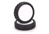 Schumacher Cut Stagger Low Profile - Silver - Pre Glued on 12mm Hex 2WD Front Wheels