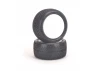 Schumacher Honeycomb Tyres - Yellow - Pre Glued on 1:10 Rear Buggy Wheels With Cragg Inserts (2)