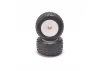 Schumacher Mini Spike Tyres Pre Glued on 12mm Hex Wheels - Silver (2)