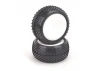 Schumacher Mezzo Rear 1:10 Buggy Tyres - Yellow - Pre-Glued (2)