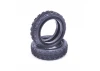 Schumacher Fusion Slim 1:10 2WD Tyres - Front - Silver (2)
